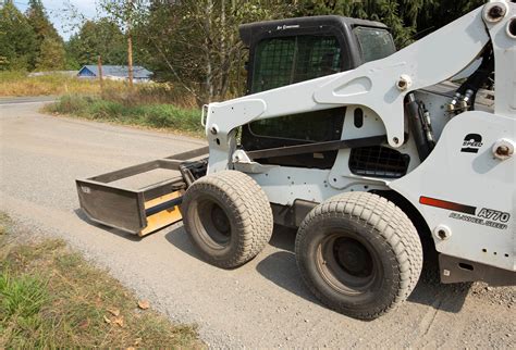 box grader for skid steer|grading driveway with skid steer.